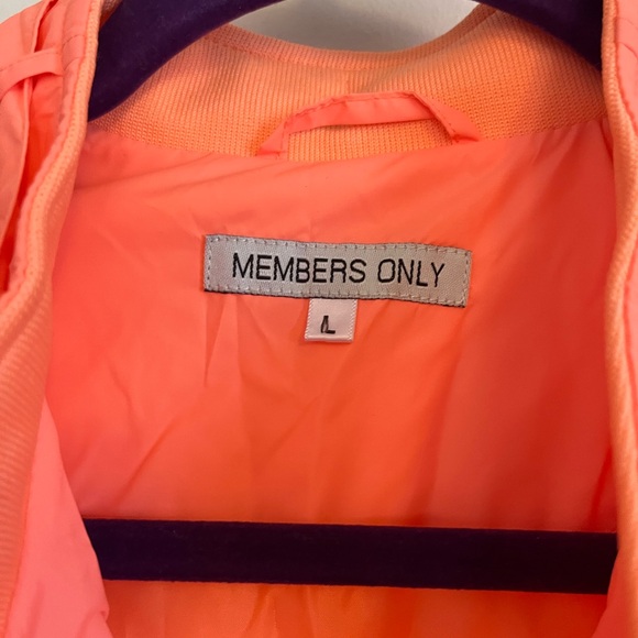 Members Only Orange Bomber Jacket - Picture 3 of 9